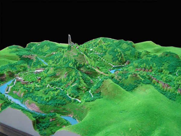 景區(qū)地形地貌沙盤(pán)模型圖
