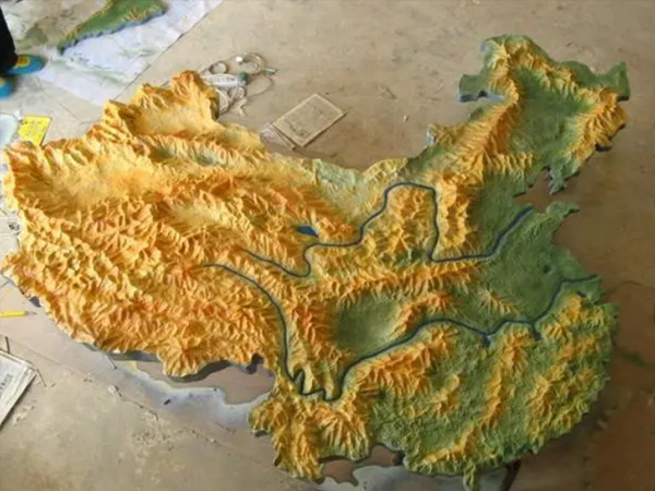 中國地形沙盤制作