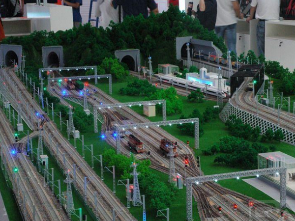 公路鐵路交通仿真沙盤